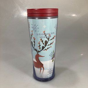 Starbucks Reindeer Airplane Holiday 16 oz Tumbler